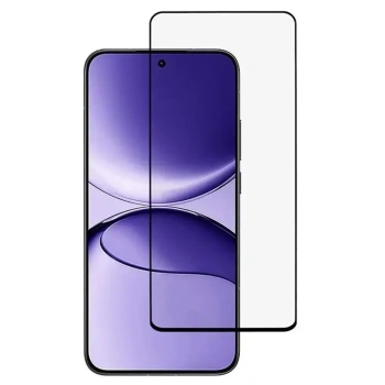 3x 3D kaljeno staklo s okvirom za Xiaomi Poco F8 Ultra - crne boje