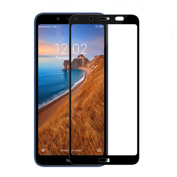 Picasee 3D zaštitno kaljeno staklo s okvirom za Xiaomi Redmi 7A - crne boje