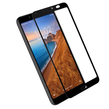 3x Picasee 3D zaštitno kaljeno staklo s okvirom za Xiaomi Redmi 7A - crne boje - 2+1 gratis