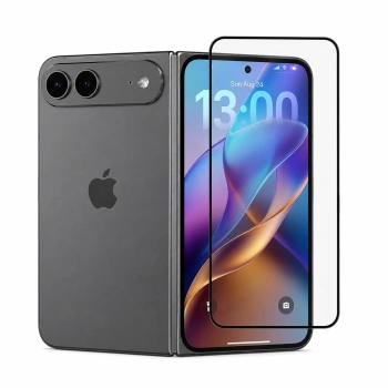 3x 3D kaljeno staklo s okvirom za Apple iPhone Ultra - crne boje