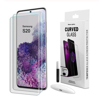 3x Picasee 3D UV zaštitno staklo za Samsung Galaxy S20 G980F - 2+1 gratis