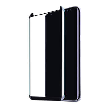3D zaštitno staklo sa savijenim rubovima za Samsung Galaxy S8 G950F - crne boje