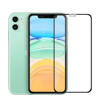 3x Picasee 3D zaštitno kaljeno staklo s okvirom za Apple iPhone 11 - crne boje - 2+1 gratis