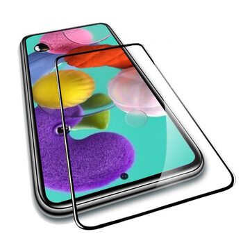 Picasee 3D zaštitno kaljeno staklo s okvirom za Samsung Galaxy A71 A715F - crne boje