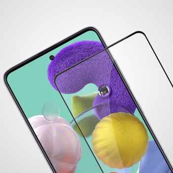 Picasee 3D zaštitno kaljeno staklo s okvirom za Samsung Galaxy A71 A715F - crne boje