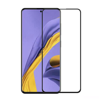 Picasee 3D zaštitno kaljeno staklo s okvirom za Samsung Galaxy A71 A715F - crne boje