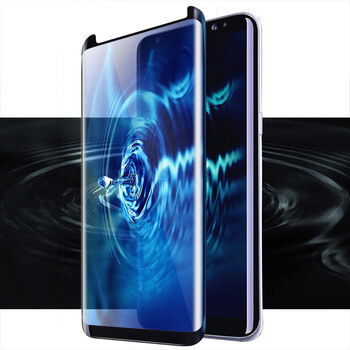 Picasee 3D zaštitno kaljeno staklo sa savijenim rubovima, za Samsung Galaxy S8 G950F - crne boje