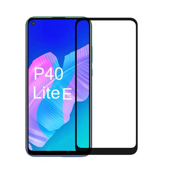 3x Picasee 3D zaštitno kaljeno staklo s okvirom za Huawei P40 Lite E - crne boje - 2+1 gratis