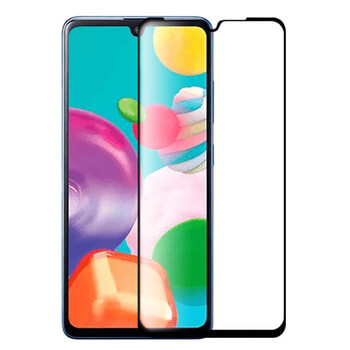 3D kaljeno staklo s okvirom za Samsung Galaxy A41 A415F - crne boje