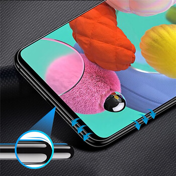3x Picasee 3D zaštitno kaljeno staklo s okvirom za Samsung Galaxy A41 A415F - crne boje - 2+1 gratis