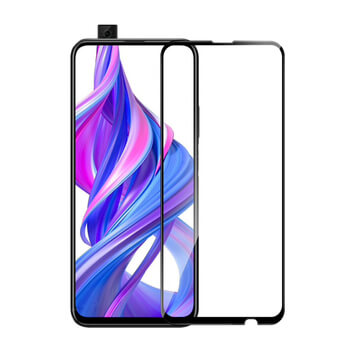 3x 3D kaljeno staklo s okvirom za Honor 9X Pro - crne boje