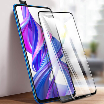 Picasee 3D zaštitno kaljeno staklo s okvirom za Honor 9X Pro - crne boje