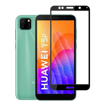 Picasee 3D zaštitno kaljeno staklo s okvirom za Huawei Y5P - crne boje