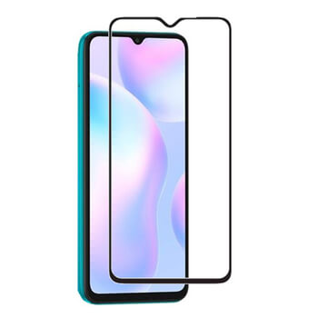 Picasee 3D zaštitno kaljeno staklo s okvirom za Xiaomi Redmi 9A - crne boje