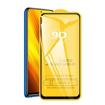 3x Picasee 3D zaštitno kaljeno staklo s okvirom za Xiaomi Poco X3 - crne boje - 2+1 gratis