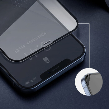 3x Picasee 3D zaštitno kaljeno staklo s okvirom za Apple iPhone 12 - crne boje - 2+1 gratis