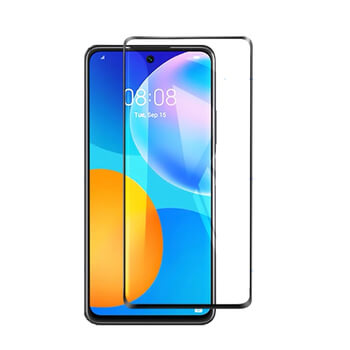 3x Picasee 3D zaštitno kaljeno staklo s okvirom za Huawei P Smart 2021 - crne boje - 2+1 gratis