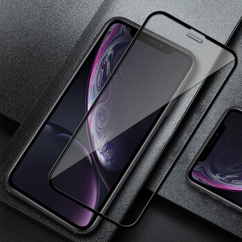 3x Picasee 3D zaštitno kaljeno staklo s okvirom za Apple iPhone XR - crne boje - 2+1 gratis