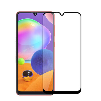 Picasee 3D zaštitno kaljeno staklo s okvirom za Samsung Galaxy A31 A315F - crne boje