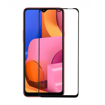 Picasee 3D zaštitno kaljeno staklo s okvirom za Samsung Galaxy A20s - crne boje
