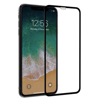 3x Picasee 3D zaštitno kaljeno staklo s okvirom za Apple iPhone XS Max - crne boje - 2+1 gratis