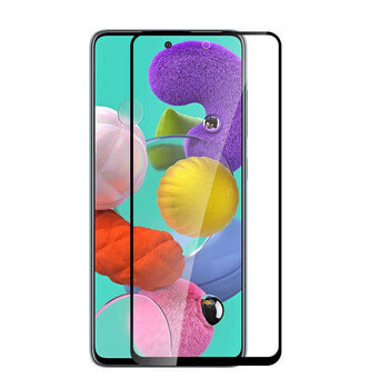Picasee 3D zaštitno kaljeno staklo s okvirom za Samsung Galaxy M51 M515F - crne boje