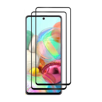 3x 3D kaljeno staklo s okvirom za Samsung Galaxy M51 M515F - crne boje
