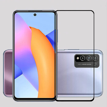 3x 3D kaljeno staklo s okvirom za Honor 10X Lite - crne boje