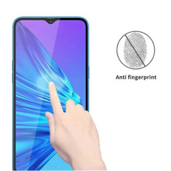 Picasee 3D zaštitno kaljeno staklo s okvirom za Realme 5 - crne boje