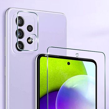 3x Picasee zaštitno staklo za zaštitu leće fotoaparata i kamere za Samsung Galaxy A52 5G A525F 2+1 gratis