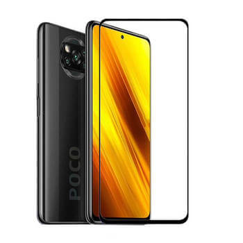 3x 3D kaljeno staklo s okvirom za Xiaomi Poco X3 Pro - crne boje