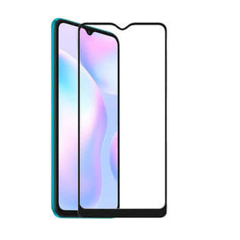 3D kaljeno staklo s okvirom za Xiaomi Redmi 9AT - crne boje