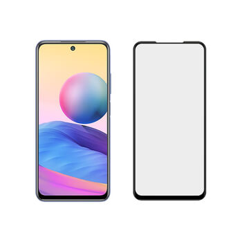 3D kaljeno staklo s okvirom za Xiaomi Redmi Note 10 5G - crne boje