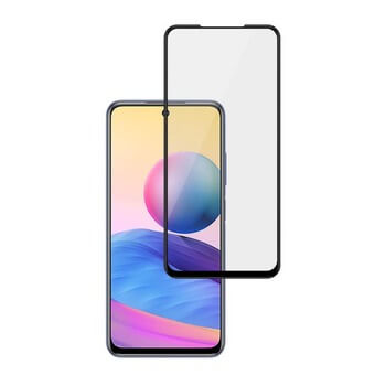 3x Picasee 3D zaštitno kaljeno staklo s okvirom za Xiaomi Redmi Note 10 5G - crne boje - 2+1 gratis