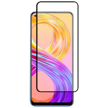 Picasee 3D zaštitno kaljeno staklo s okvirom za Realme 8 Pro - crne boje