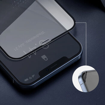 Picasee 3D zaštitno kaljeno staklo s okvirom za Apple iPhone 13 - crne boje
