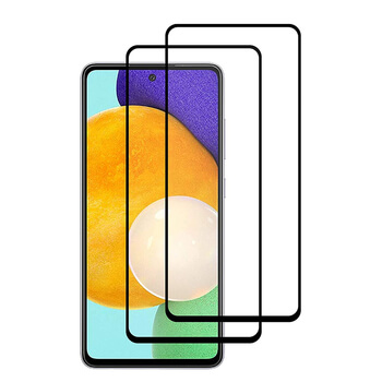 Picasee 3D zaštitno kaljeno staklo s okvirom za Samsung Galaxy A52 A525F - crne boje