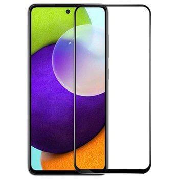 3x Picasee 3D zaštitno kaljeno staklo s okvirom za Samsung Galaxy A52 A525F - crne boje - 2+1 gratis