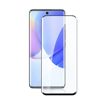 3D zaštitno staklo sa savijenim rubovima za Huawei Nova 9 - crne boje