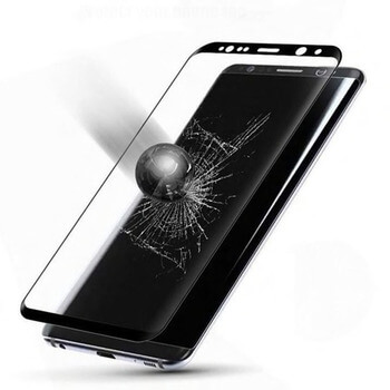 Picasee 3D zaštitno kaljeno staklo sa savijenim rubovima, za Samsung Galaxy S9 Plus G965F - crne boje