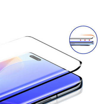 Picasee 3D zaštitno kaljeno staklo s okvirom za Huawei Nova 9 SE - crne boje