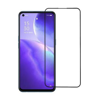 Picasee 3D zaštitno kaljeno staklo s okvirom za OPPO Reno 5 5G - crne boje