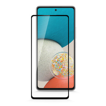 Picasee 3D zaštitno kaljeno staklo s okvirom za Samsung Galaxy M53 5G - crne boje