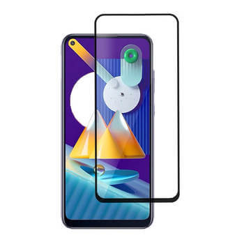 3D kaljeno staklo s okvirom za Samsung Galaxy M13 M135F - crne boje