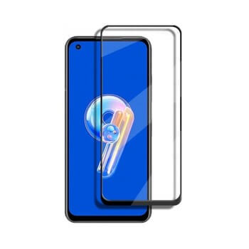 3x 3D kaljeno staklo s okvirom za Asus Zenfone 9 - crne boje