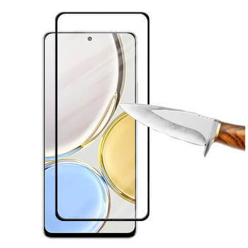 3x 3D kaljeno staklo s okvirom za Honor Magic5 Lite 5G - crne boje