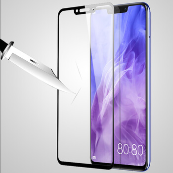 Picasee 3D zaštitno kaljeno staklo s okvirom za Huawei Nova 3 - crne boje