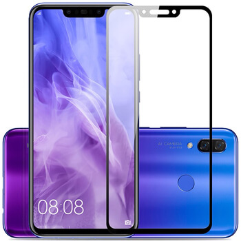 Picasee 3D zaštitno kaljeno staklo s okvirom za Huawei Nova 3i - crne boje