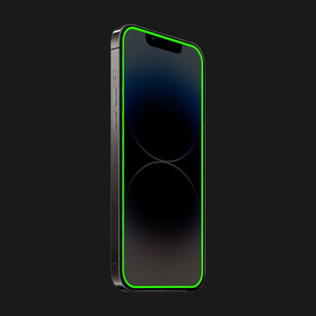 3x Picasee Zaštitno kaljeno staklo s okvirom svjetlećim u mraku za Xiaomi Redmi Note 8T - Rumena