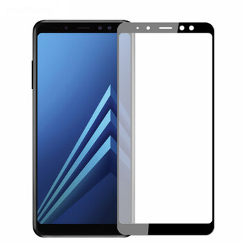 Picasee 3D zaštitno kaljeno staklo s okvirom za Samsung Galaxy A8 2018 A530F - crne boje